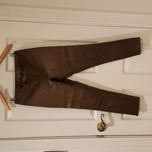 Foley+Corina low-rise leather pants.